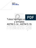 Tubos de Hormigón en Masa y Hormigón Armado - UNE-EN 1916 - MOPTMA - ASTM [ed 5]