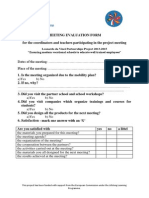 Meeting Evaluation Form 1