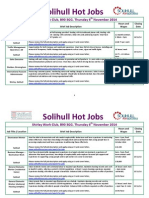 Solihull Hot Jobs: Shirley Work Club, B90 3GG. Thursday 6 November 2014