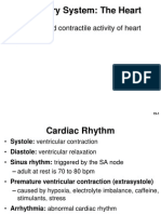 Circulatory System: The Heart: - Electrical and Contractile Activity of Heart - Ecg