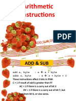 Arithmetic Instructions: Add, Su B, Div, M Ul, Inc, D EC