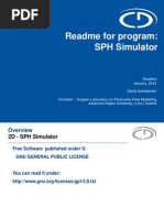 Readme For Program: SPH Simulator