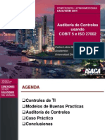 Auditoría de Controles usando COBIT 5 e ISO 27002