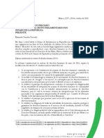 Carta al senador Jorge Luis Preciado