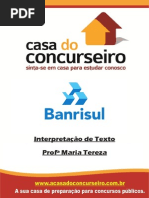Apostila Banrisul Interpretacao de Texto Maria Tereza