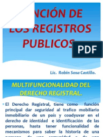 Función de Los Registros Publicos