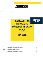 ZANUSSI DA6252 User Guide PDF