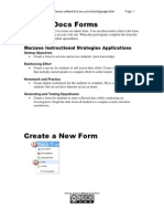Google Docs Forms: Marzano Instructional Strategies Applications