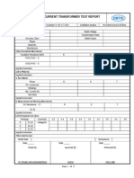 Current Transformer Test Report: 1.nameplate