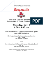 Burgerville Fundraiser For Springville