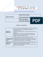 Política de Adopción de Las TIC en Las Instituciones Educativas