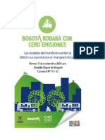 Bogotá Rodará Con Cero Emisiones 