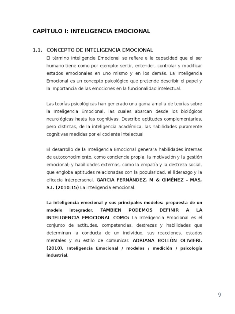 Importancia de la Inteligencia Emocional | PDF | Inteligencia emocional ...