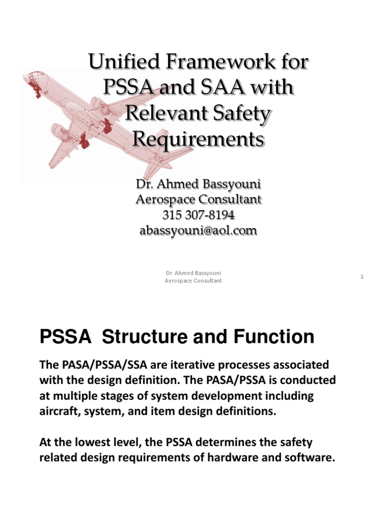PSSA and SAA Safety Requirements Guide | PDF | Evaluation | Safety