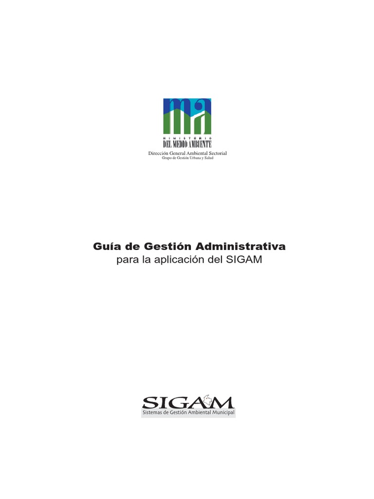 Guía para la Gestión del SIGAM en Municipios | PDF | Desarrollo ...