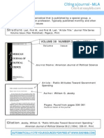 Citing A Journal - MLA: Structure