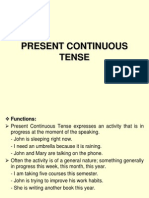 Present Continuous Tense