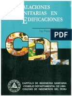 Libro de Instalaciones Sanitarias en Edificaciones