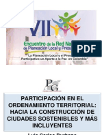 Participación en el Ordenamiento Teritorial