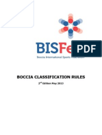 BISFed Boccia Classification Rules 2nd Edition 2013