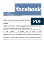 interpretacion del uso de facebook