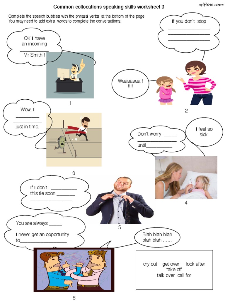 Common Collocations Worksheet 3 | PDF