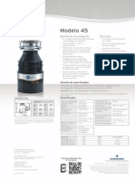 Triturador de Resíduos Alimentares InSinkErator® Modelo 45