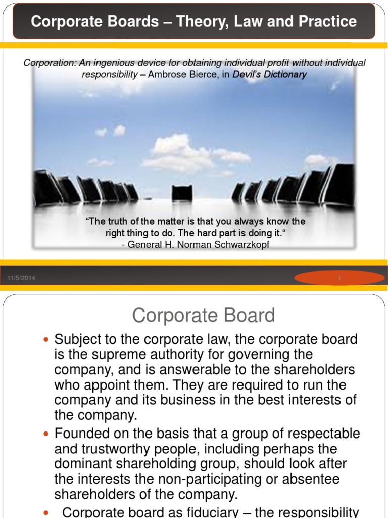 Corporate Boards Board Of Directors Governance