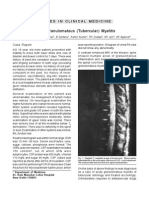 Acute Granulomatous (Tubercular) Myelitis: Images in Clinical Medicine