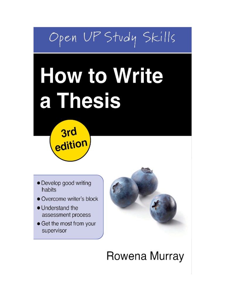 How To Write A Thesis. | PDF