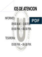 HORARIO DE TRABAJO