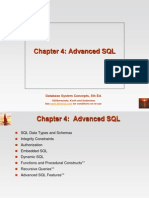 Chapter 4: Advanced SQL: Database System Concepts, 5th Ed