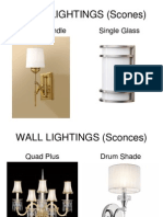 Wall Lightings (Scones) : Single Candle Single Glass