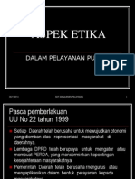 Aspek Etika Dalam Pelayanan Publik