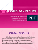 Resolusi & Deduksi