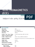 Electromagnetics (ECE) : Subject Code: 4684, ELECMAG-ECE