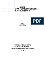 Modul Teknik Konstruksi Batu Dan Beton