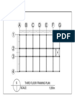 C D E F G 1 A B: Third Floor Framing Plan Scale: 1:200m S