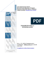 Ortiz, J. R. (2000) Paradigmas de La Investigación. UNA Documenta 14 (1) 42-48 Enero-Junio
