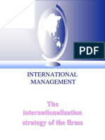The Internationalization Strategy of The Firms: International Management