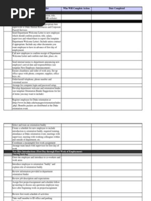 Onboarding Checklist