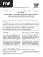 [SHINOZUKA] Modeling Synthetics and Engineering Applications of Strong Earthquake Wave Motion