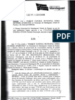 Lei nº 1325/08 - Criação do Parque Nossa Senhora Aparecida