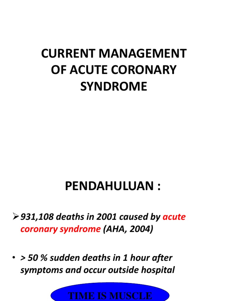 Acute Coronary Syndrome Management Guide | PDF