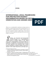 Natasha BOSHKOVA INTERNATIONAL LEGAL FRAMEWORK FOR PROTECTION AGAINST DISCRIMINATION BASED ON SEXUAL ORIENTATION AND GENDER IDENTITY