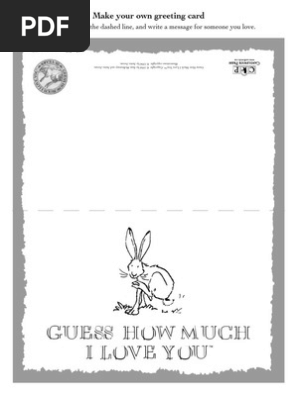 Guess How Much I Love You th Anniversary Activities Kit Leisure