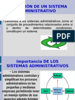 Importancia de Los Sistemas Administrativos