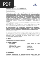 Pratica 1 Preparo de Solução