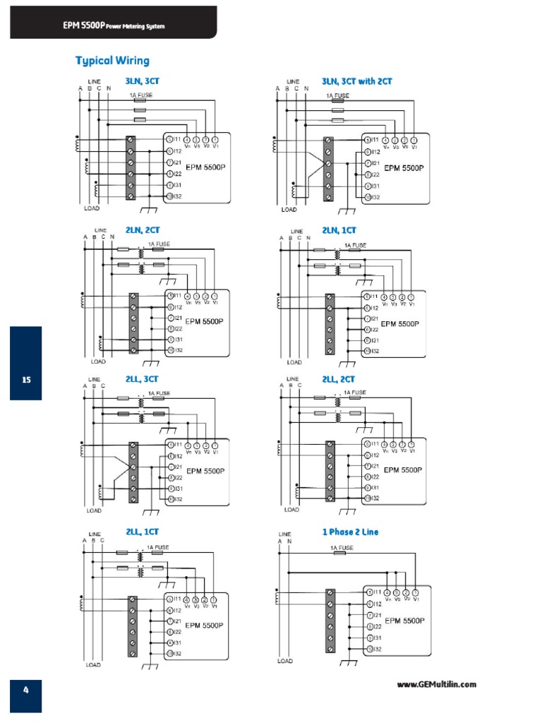 Typical Wiring: 3LN, 3CT 3LN, 3CT With 2CT | PDF
