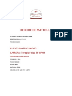 Reporte Matricula